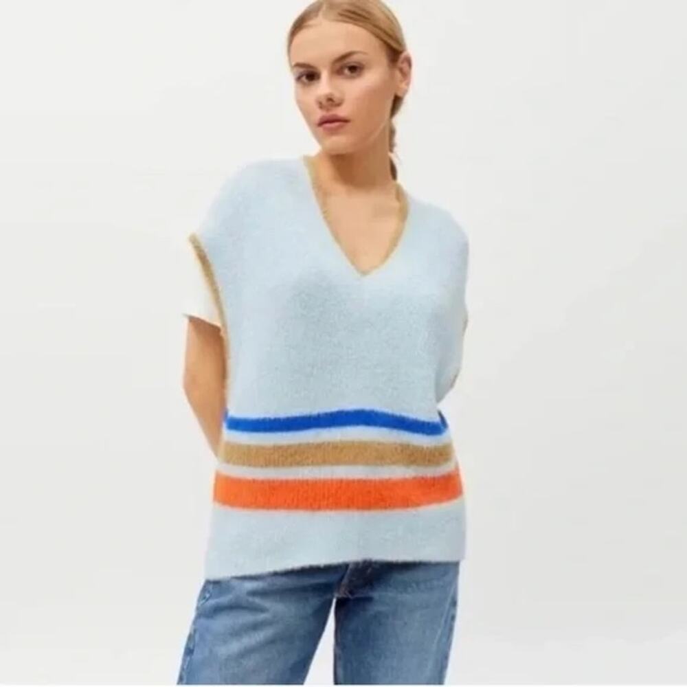 Urban Outfitters BDG Aden sweater vest Colorblock Blue S